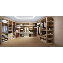 Cloakroom Wooden Clothespress Walk in Wooden Wardrobe Designs